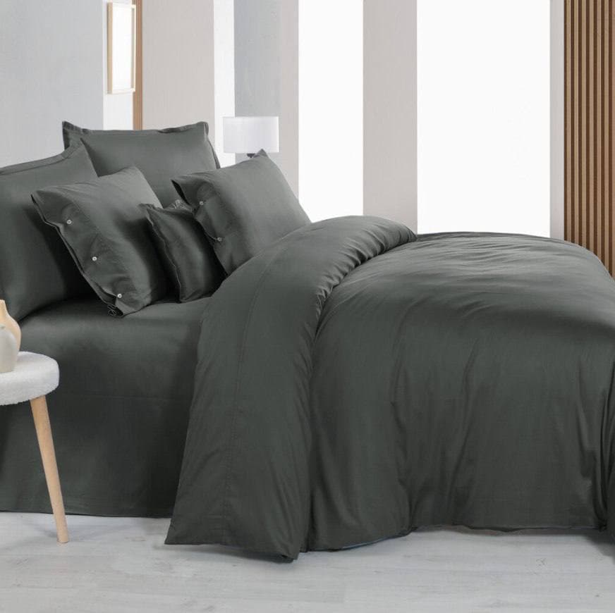 Постільна білизна SAREV MONOCHROME Dark gray преміум Євро 1