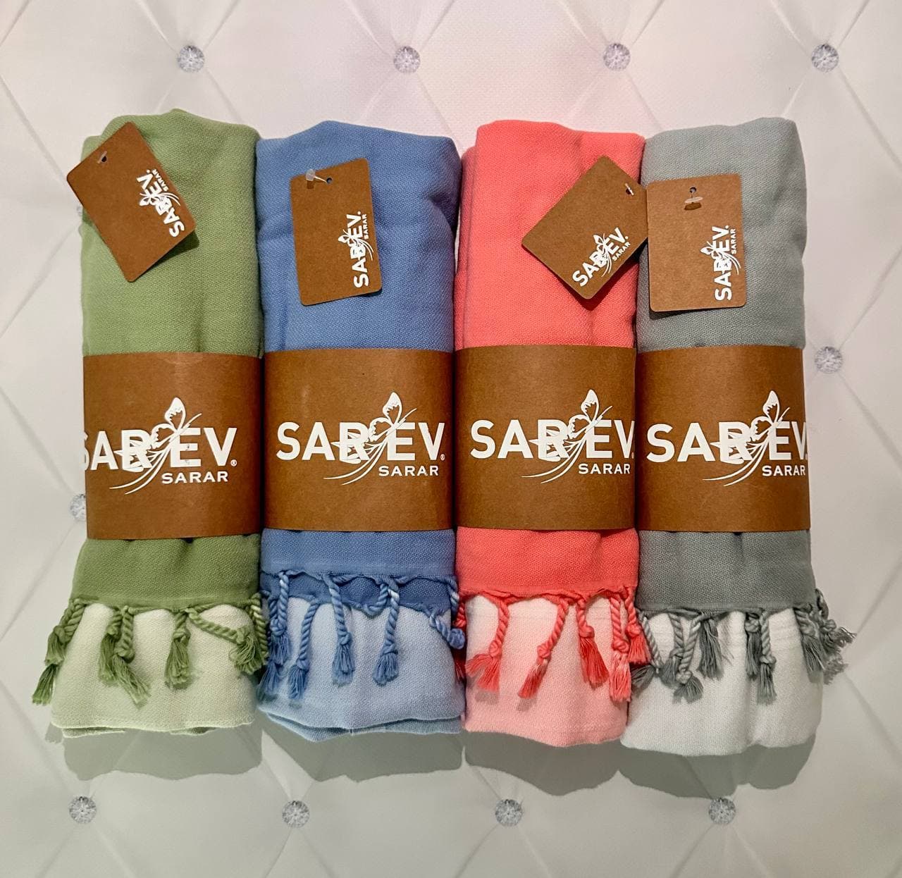 Пештемаль Sarev Premium Cotton 80×160 -Оливковий 5