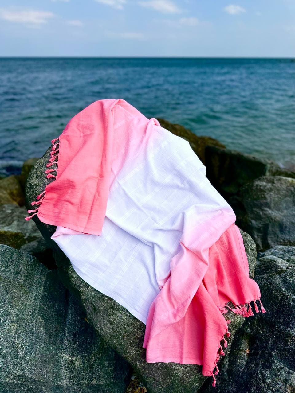 Пештемаль Sarev Premium Cotton 80×160-Кораловий 3