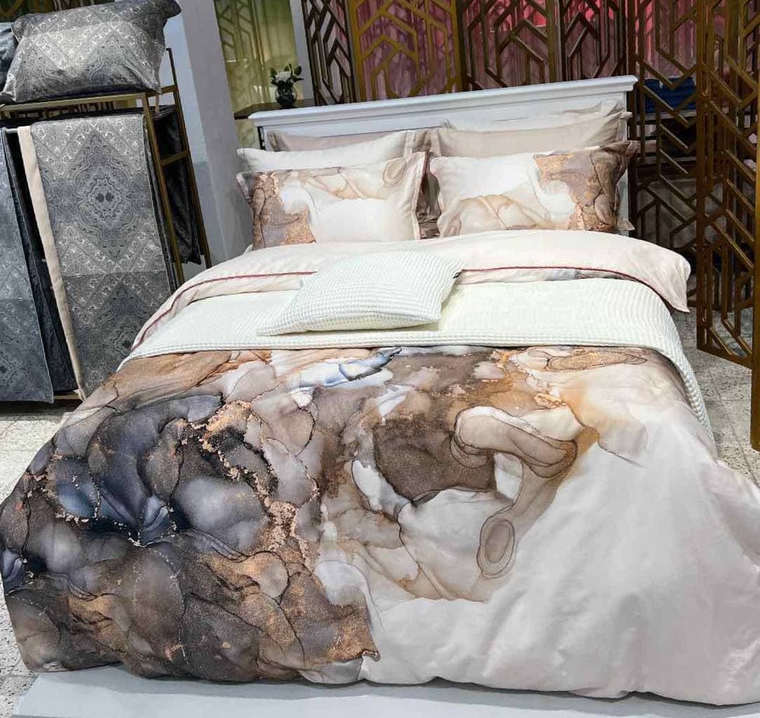 Постільна білизна SAREV DRİNA KREM Satin DELUXE 300TC Евро 4