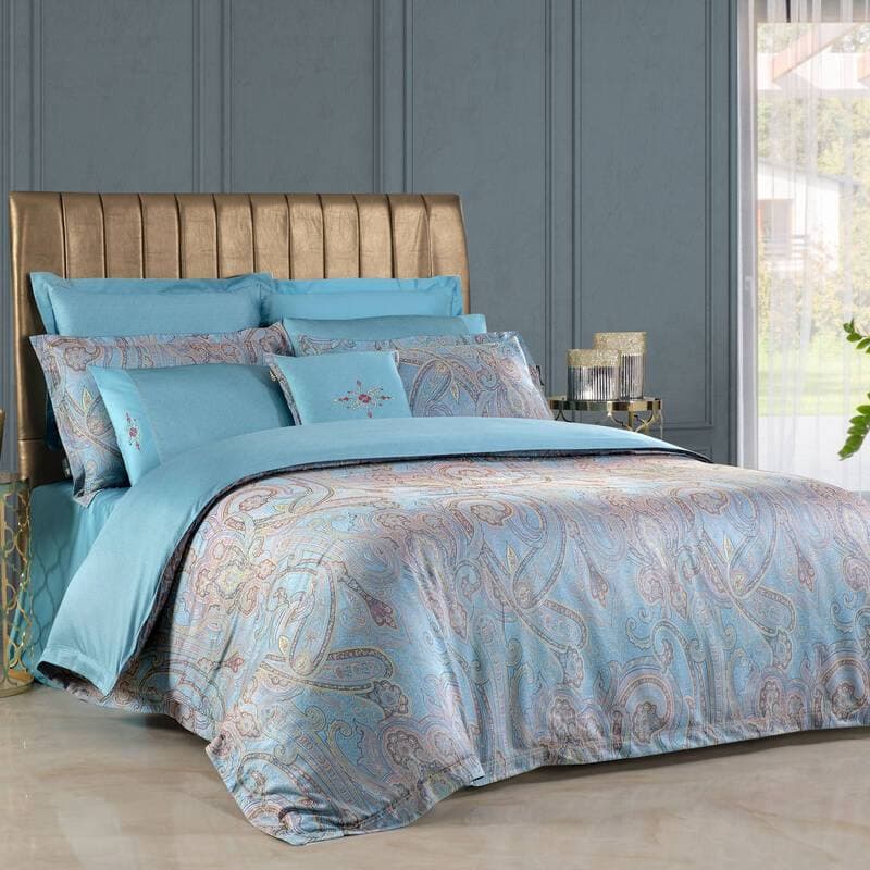 Постільна білизна SAREV ELITE Jacquard Satin 500TC Athena Mavi 1