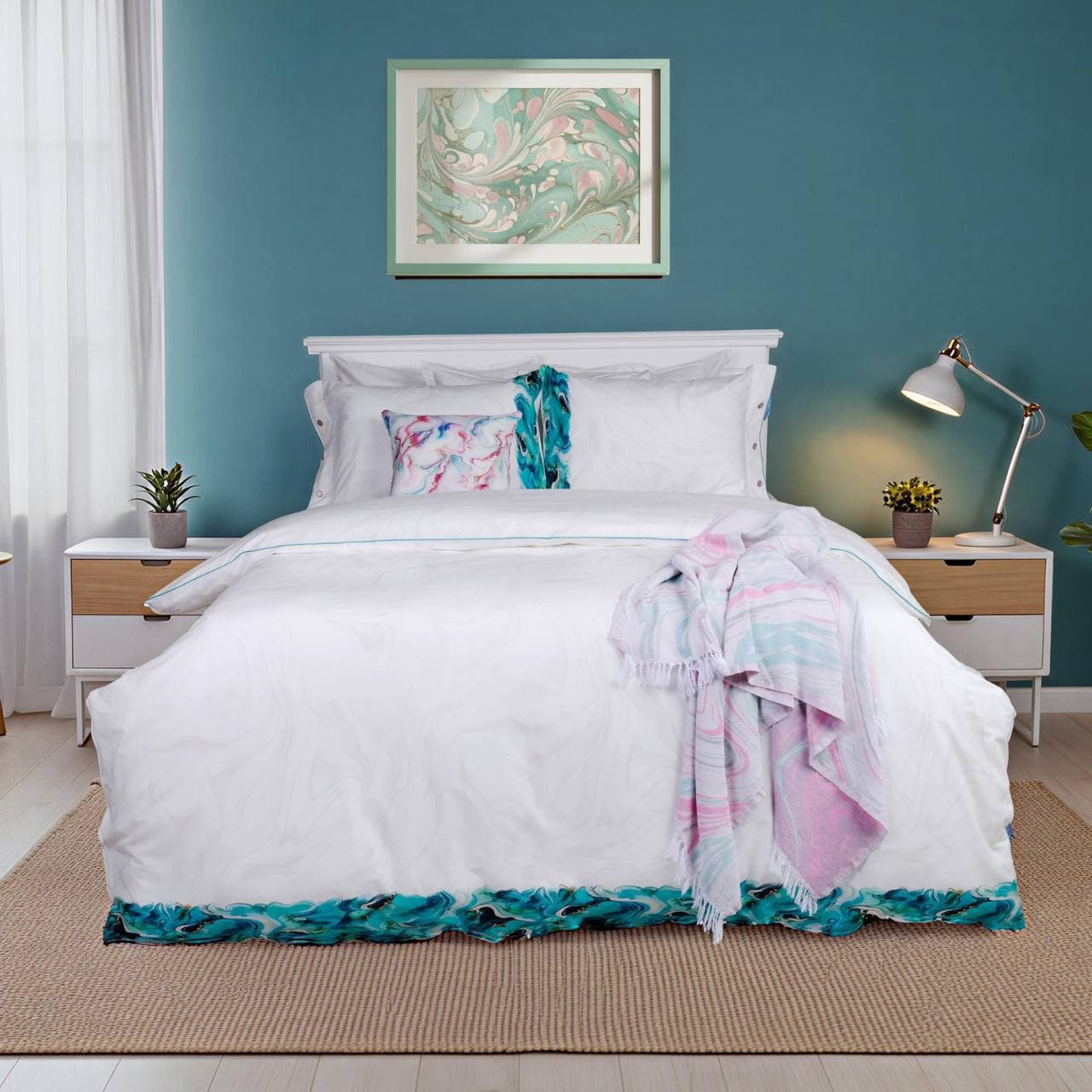 Sarev Fancy Dream Premium Collection Poplin Aqua Сімейний 1