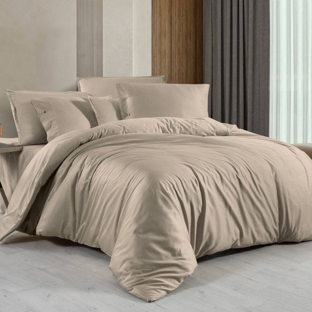 Постільна білизна SAREV MONOCHROME Natural beige Сатин преміум Євро